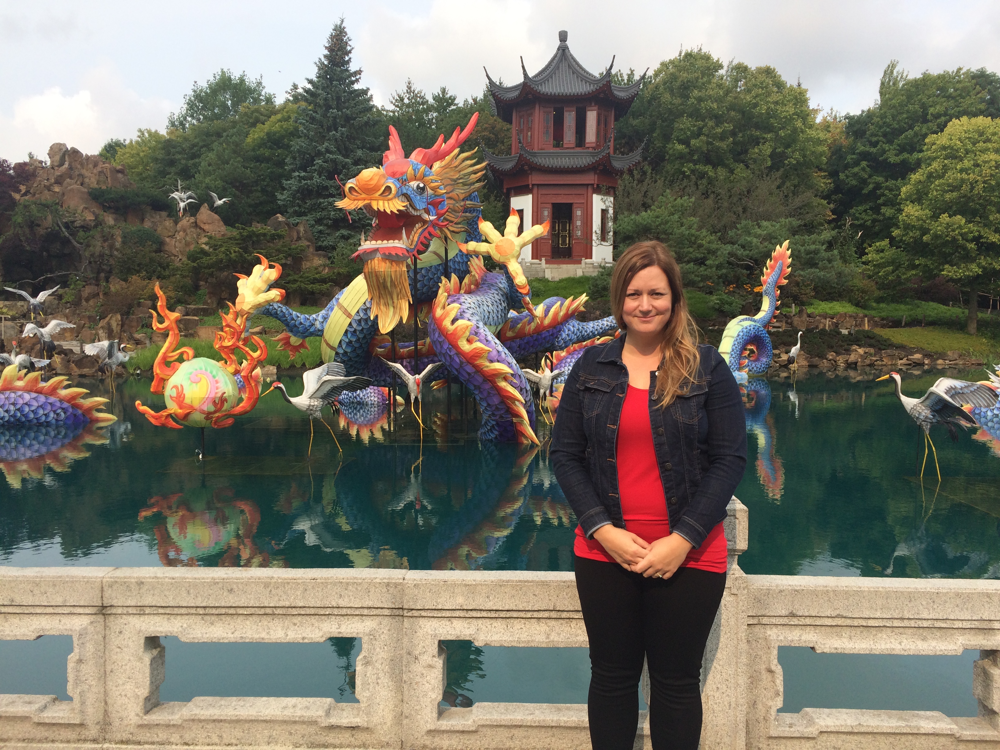 Mme Cadieux à encadré les travaux de restauration du Jardin de Chine.