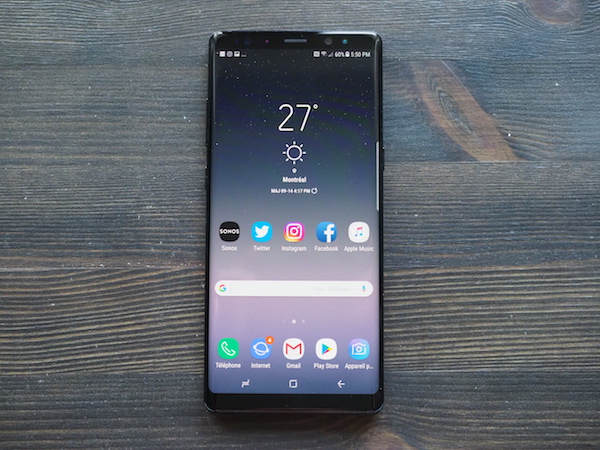 Mise à l’essai du Samsung Galaxy Note 8