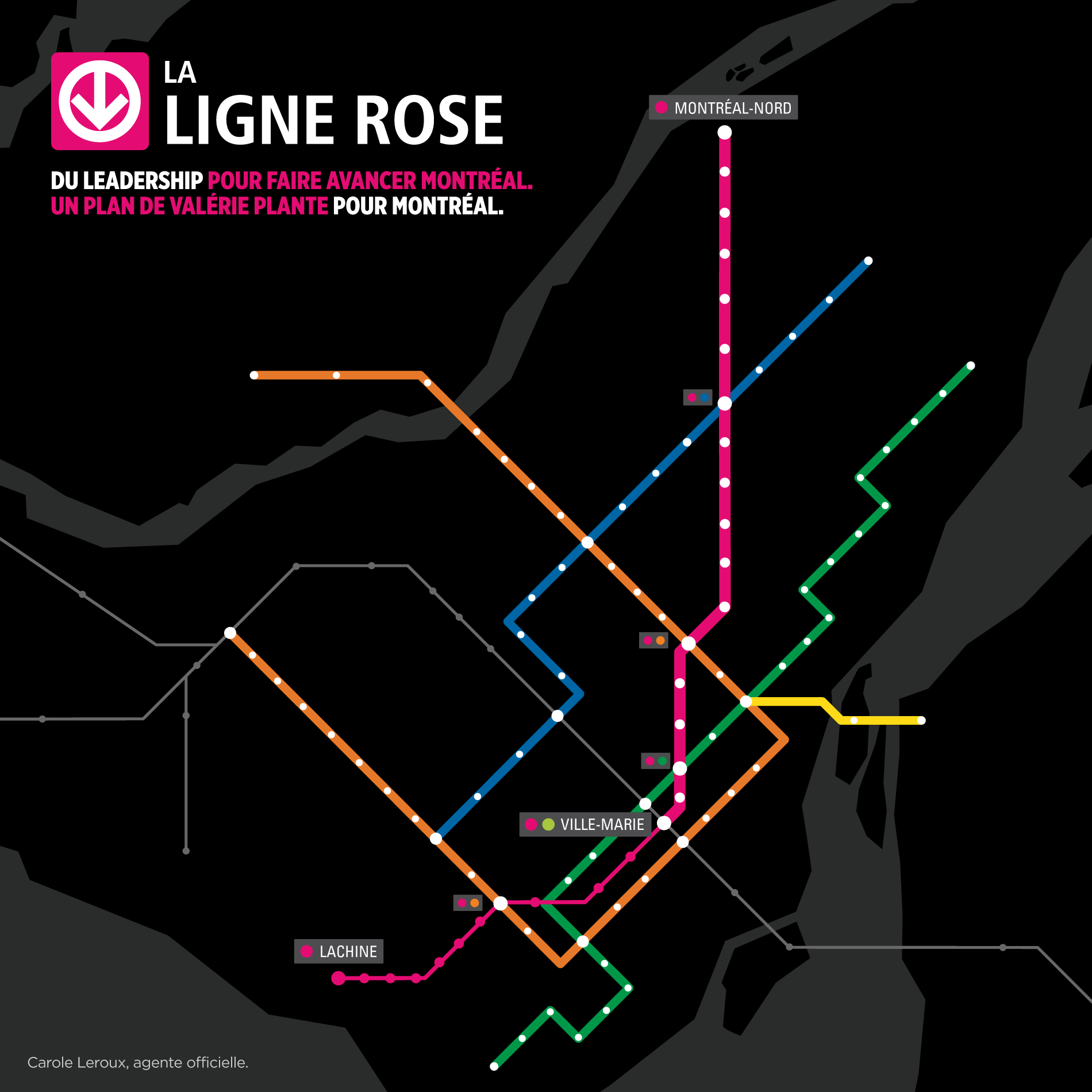 ligne rose