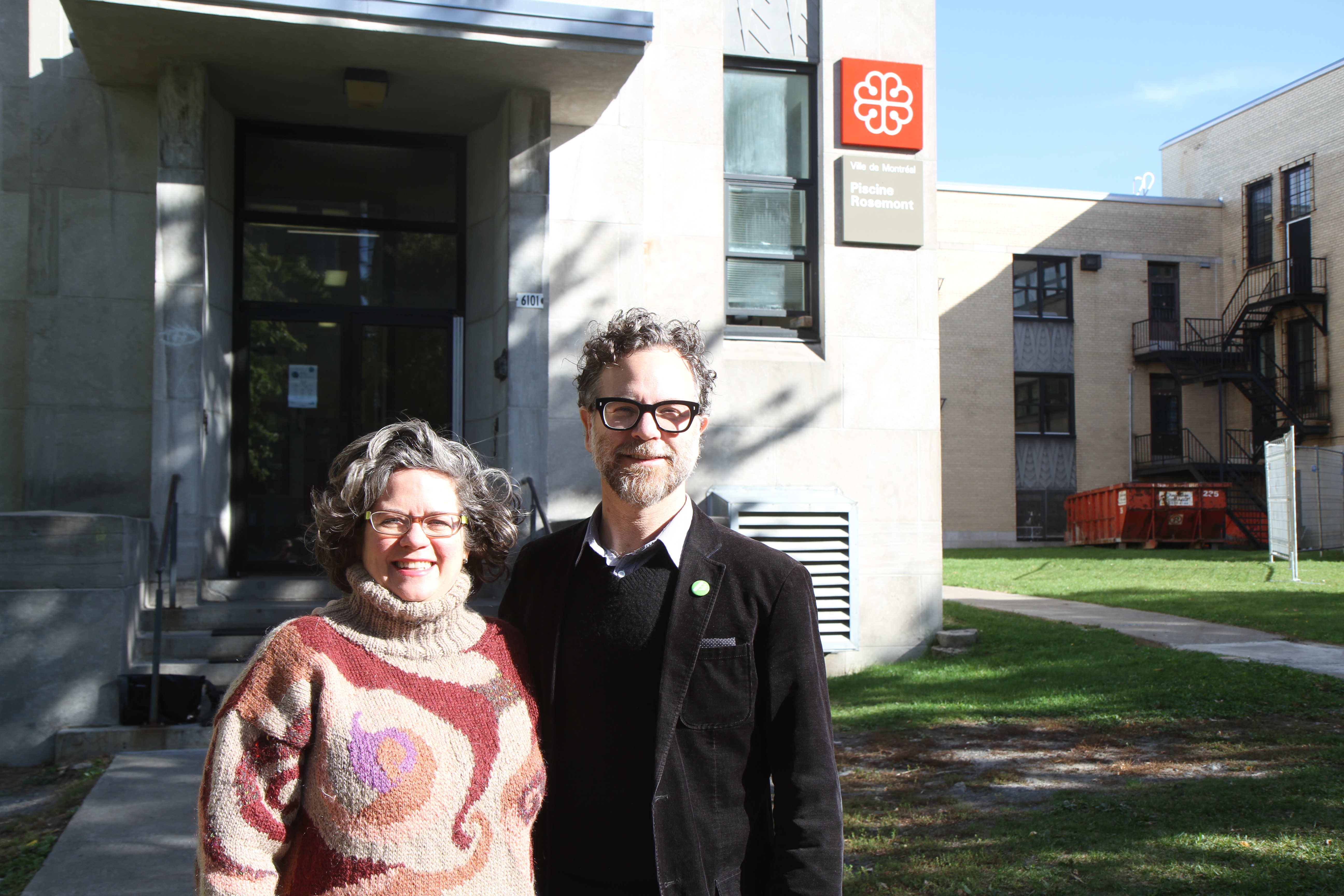 Candidats dans Rosemont - La Petite-Patrie, Christine Gosselin et François W. Croteau, veulent plus de bibliothèques dans l'arrondissement.