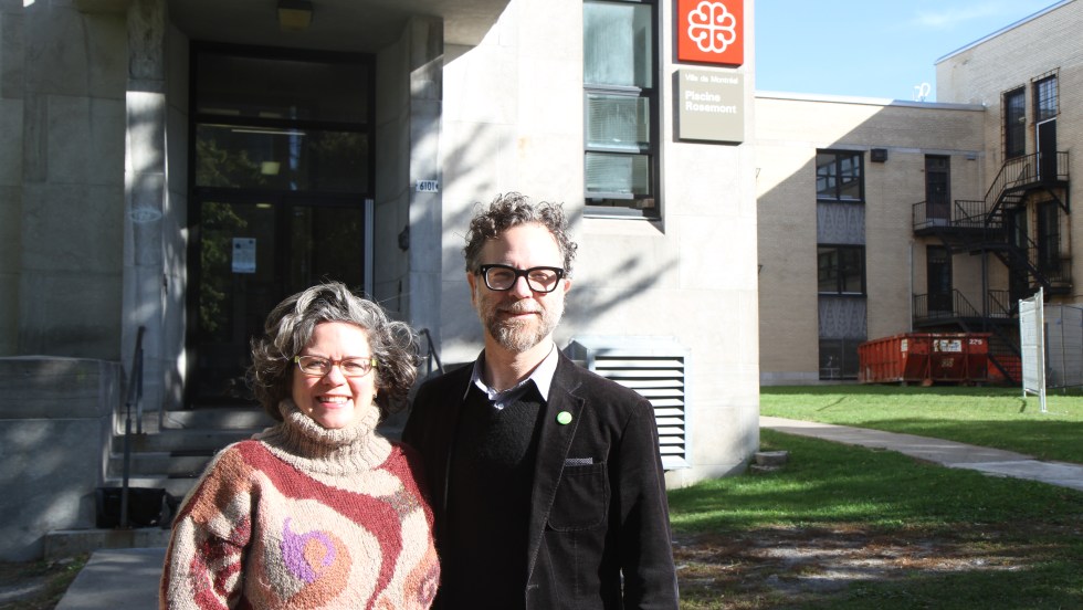 Candidats dans Rosemont - La Petite-Patrie, Christine Gosselin et François W. Croteau, veulent plus de bibliothèques dans l'arrondissement.