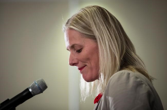 La ministre Catherine McKenna