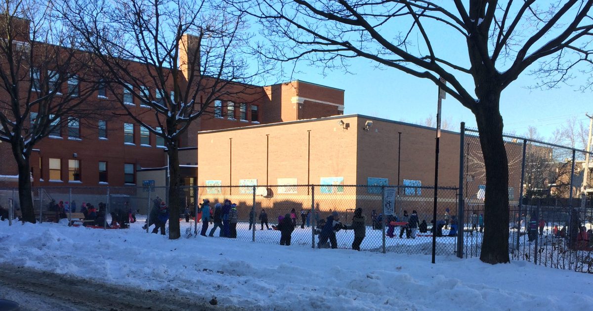 Une cour d’école de rêve à l'école SaintJeandeBrébeuf