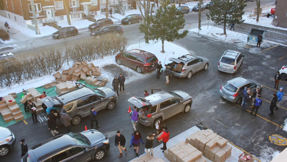 Des denrées ont été récoltées par les élèves, parents et les employés du collège.
