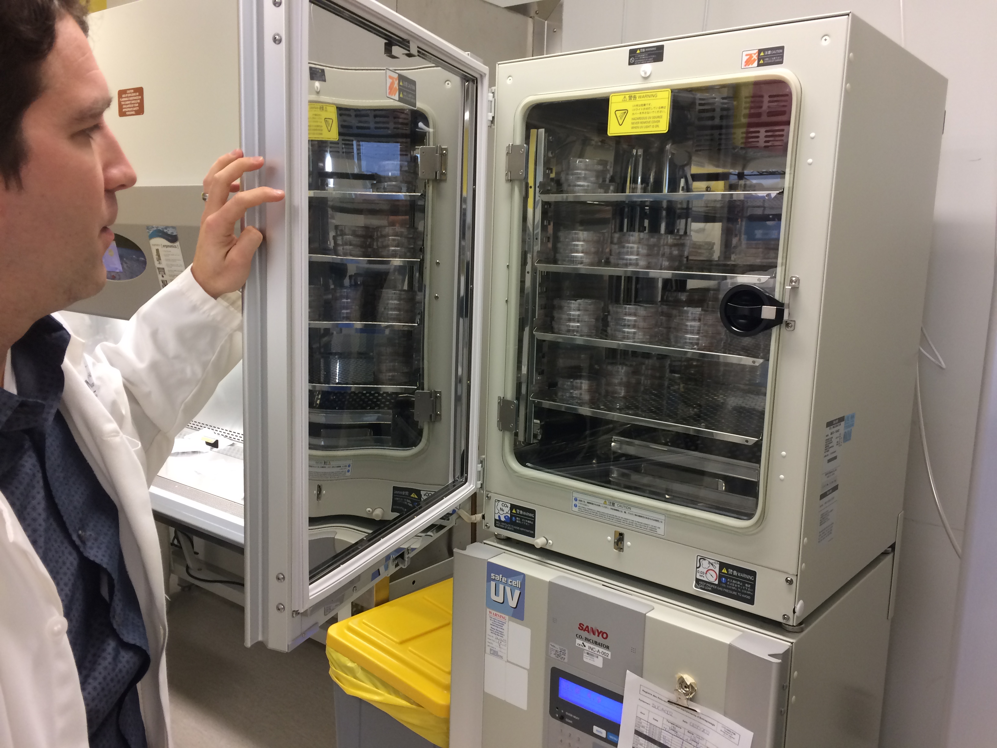 Martin Giroux, chef de laboratoire de thérapie cellulaire au CETC.