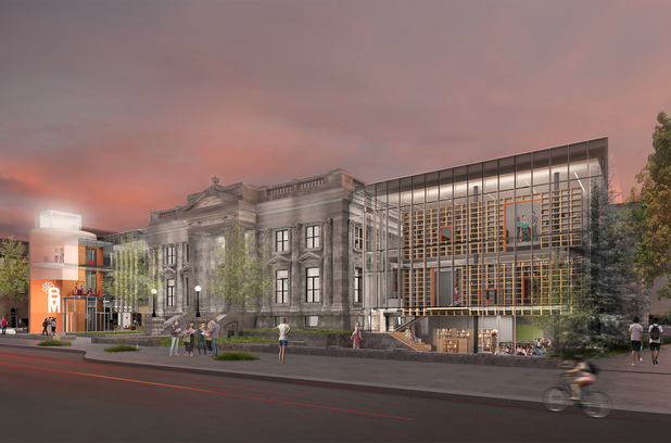 Dessin de la future bibliothèque Maisonneuve