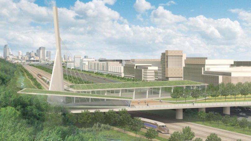 Une modélisation de la dalle-parc Turcot