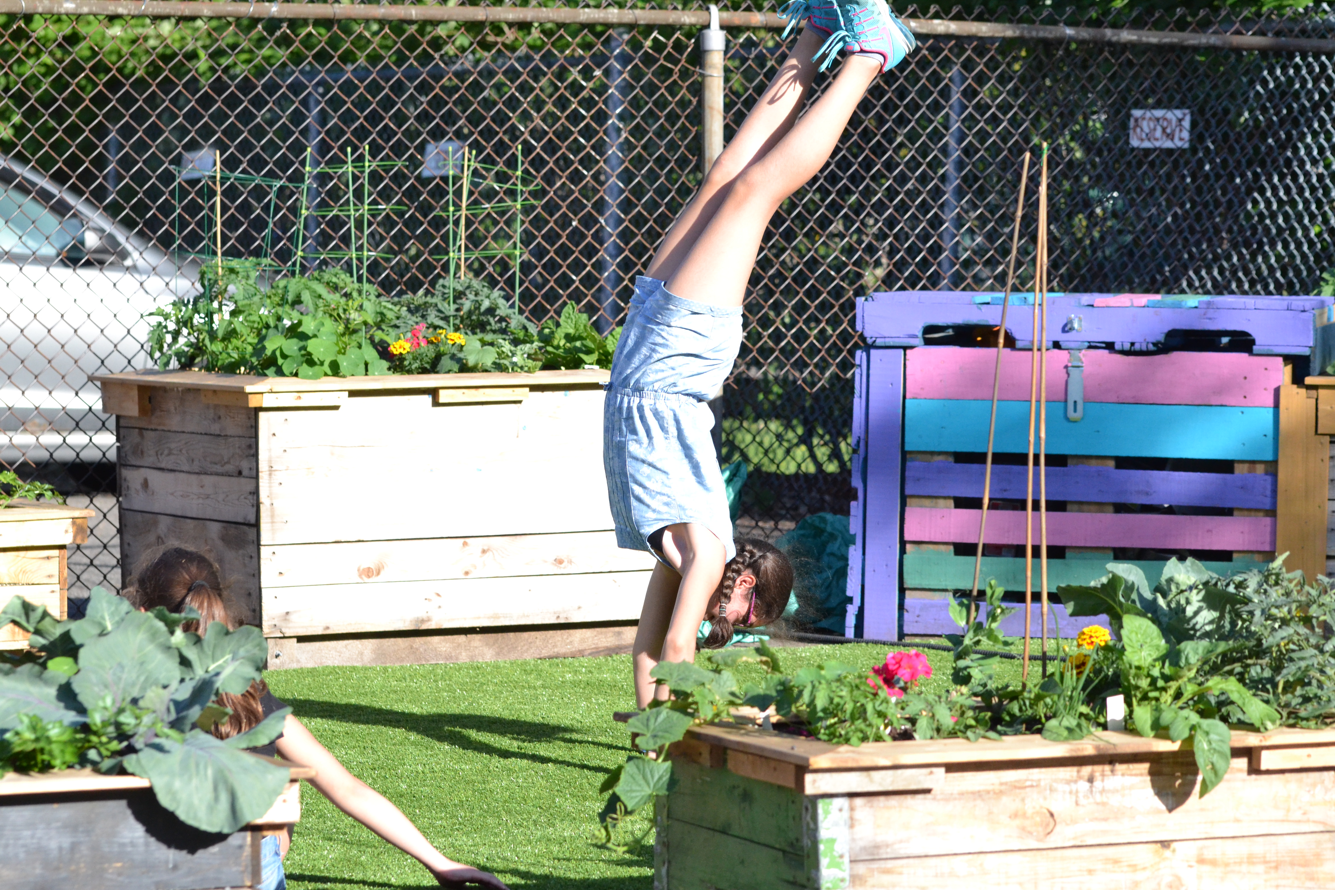 Les lieux ont été transformés depuis que les parents et élèves se sont impliqués pour embellir leur école.