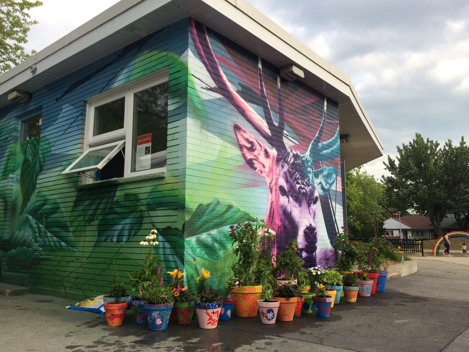 Murale à 360 degrés au parc Poirier