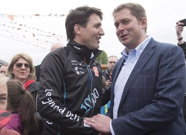 Justin Trudeau et Andrew Scheer