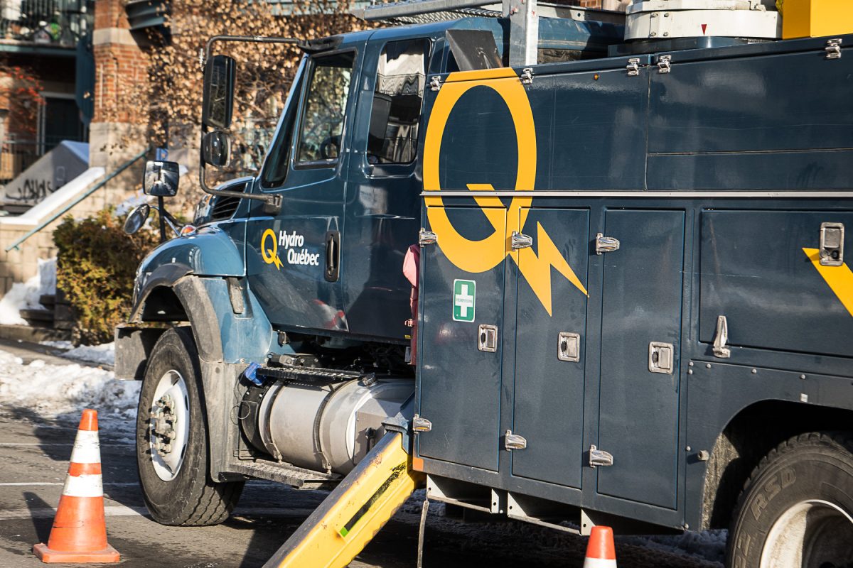 Un camion Hydro-Québec