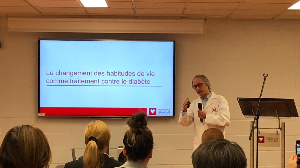 Le Dr Juneau est convaincu de l'efficacité des saines habitudes pour combattre le diabète.