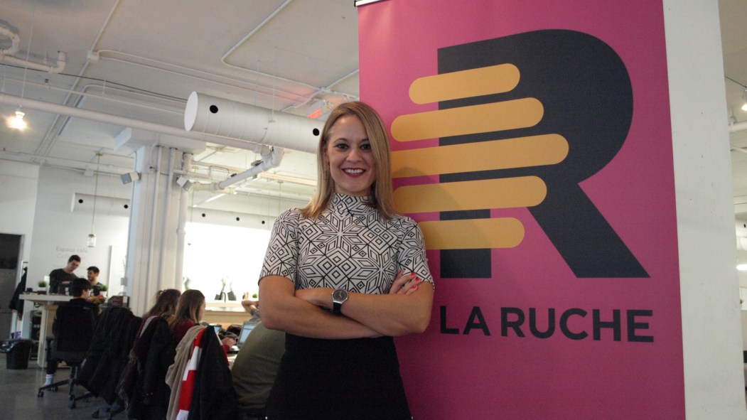 Directrice de La Ruche Montréal, Elsie Lefebvre veut offrir un accompagnement aux jeunes entreprises.