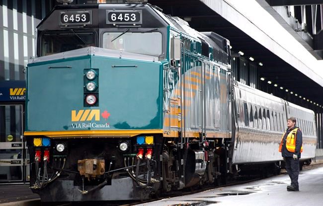 Un train de Via Rail