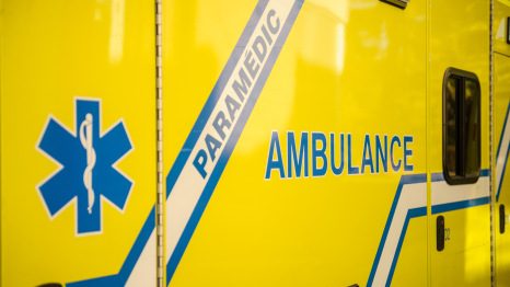Une ambulance d'Urgance Santé
