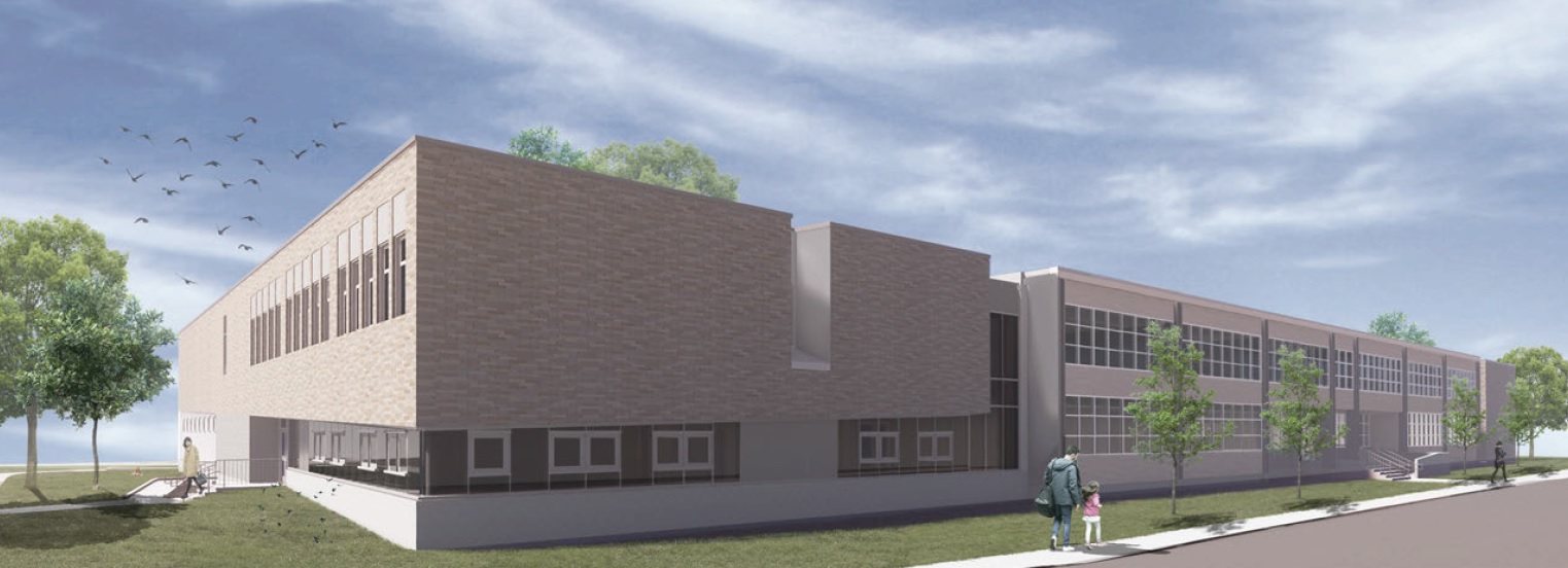 Une esquisse d'un des pavillons ajoutés à l'école Saint-Albert-le-Grand.