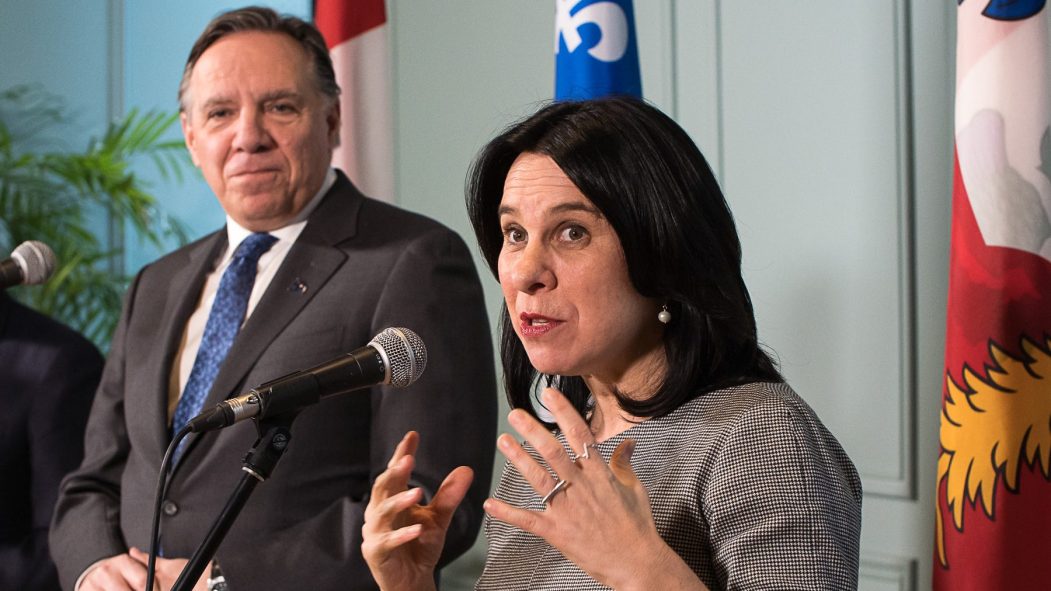 Valérie Plante, mairesse de Montréal, et François Legault, premier ministre