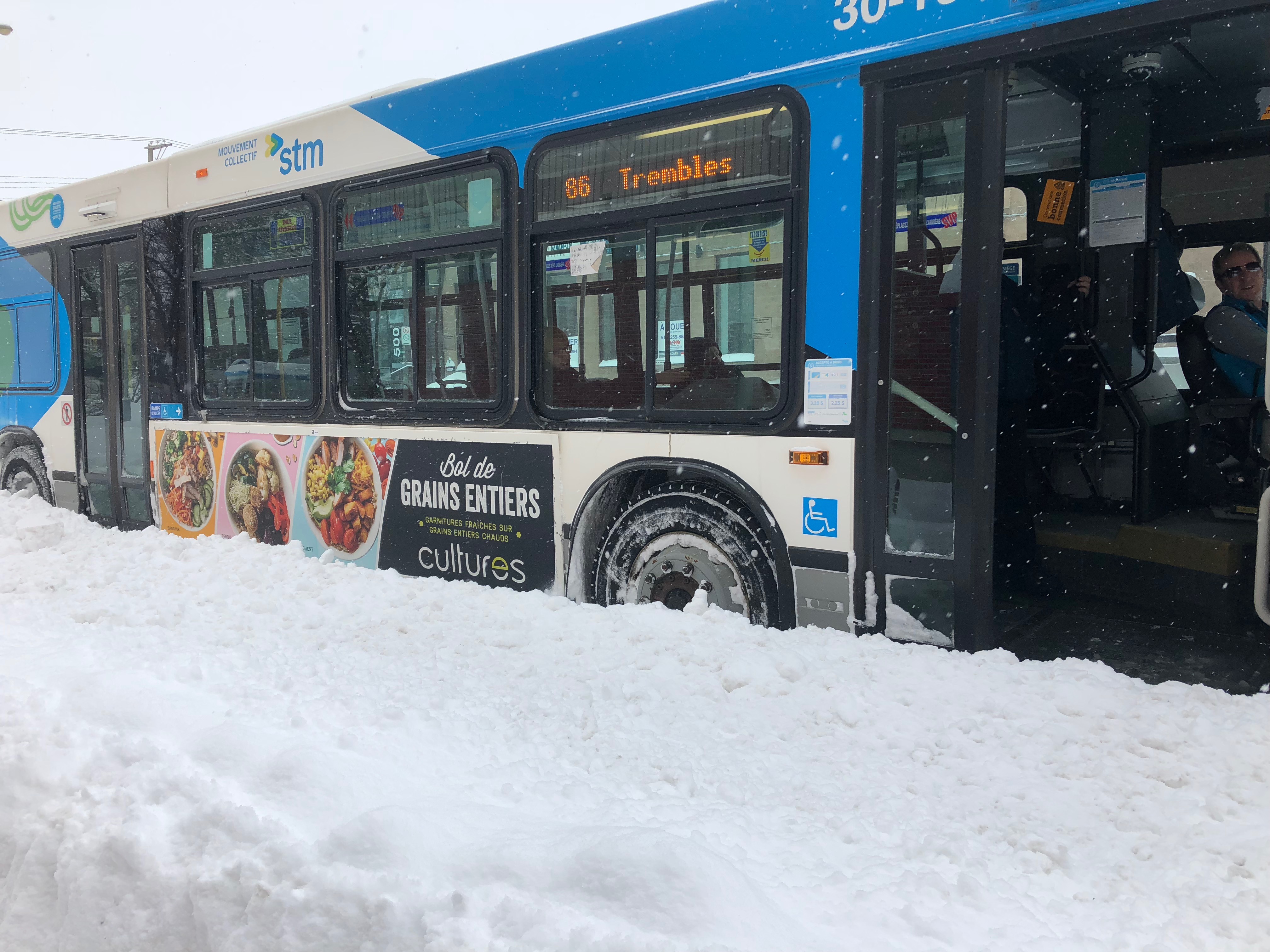 Un autobus de la STM