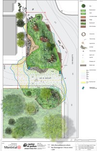 Images conceptuelles du projet de place publique pour les enfants.