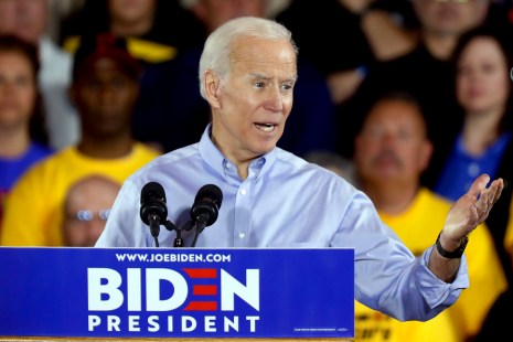 Joe Biden, ancien vice-président des États-Unis et candidat à l'investiture démocrate.