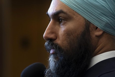 Le chef du NPD, Jagmeet Singh