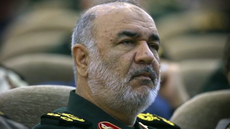 Le commandant général des Gardiens de la Révolution, l'armée idéologique en Iran, Hossein Salami