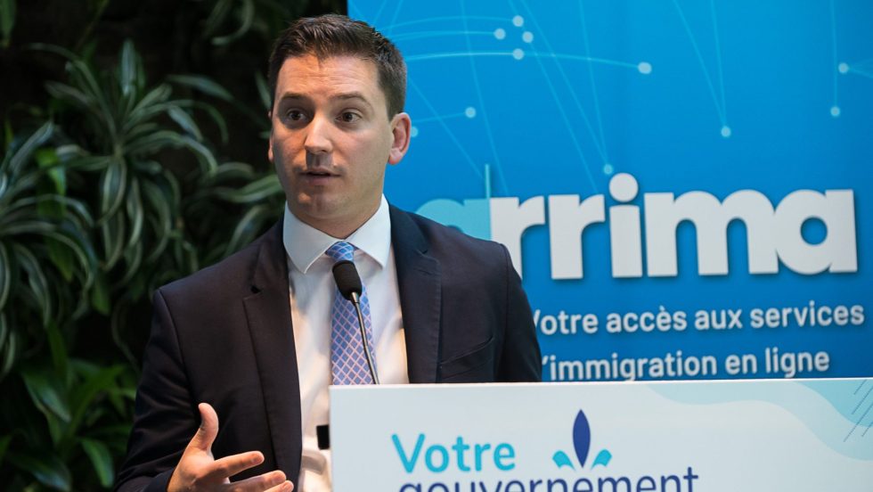 Le ministre de l'Immigration, Simon Jolin-Barrette