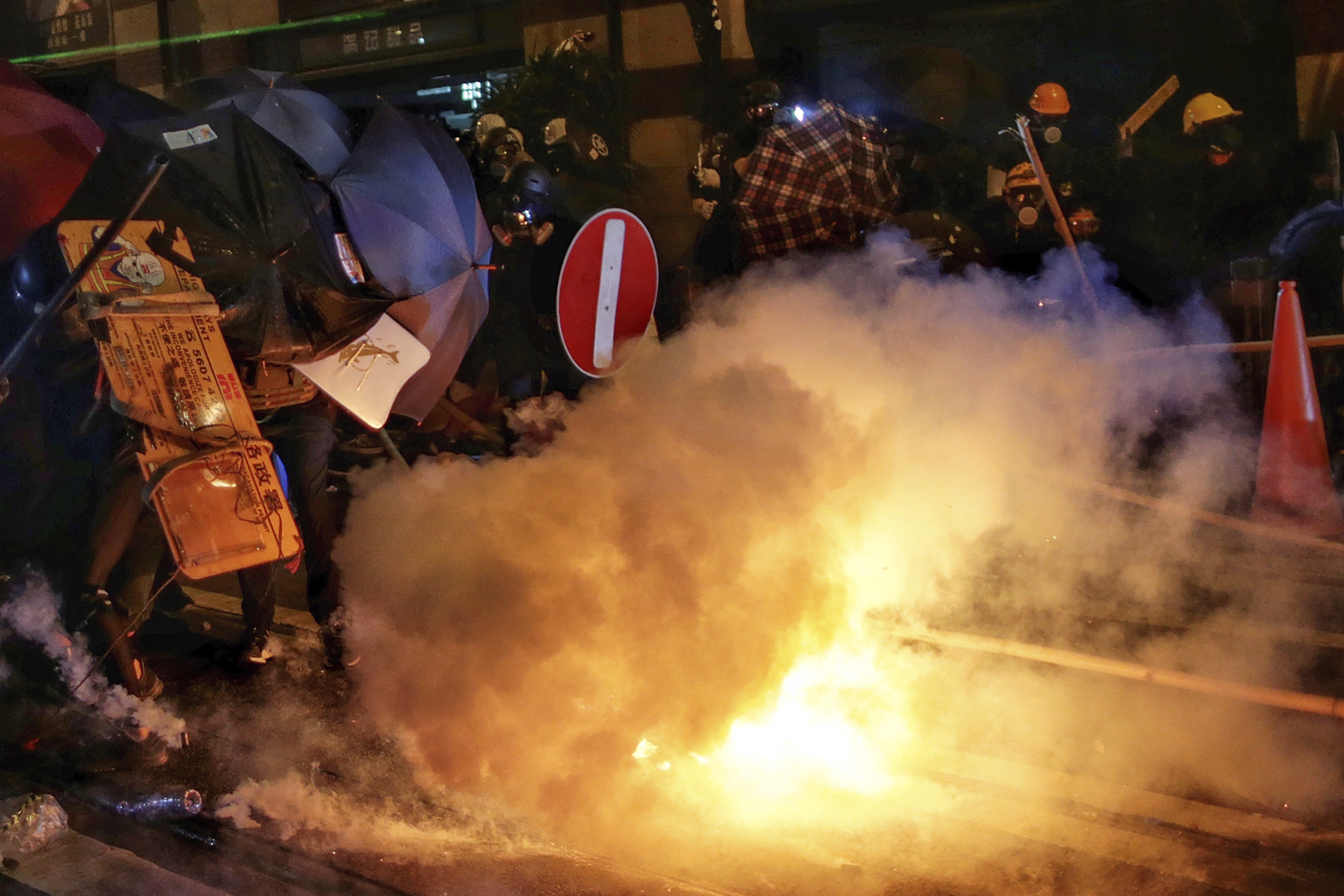 Manifestation à Hong Kong