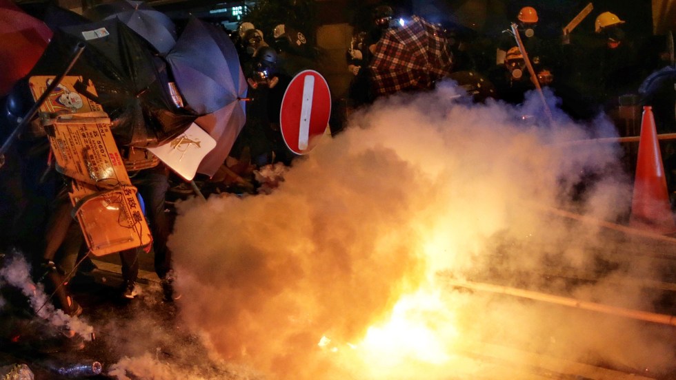 Manifestation à Hong Kong