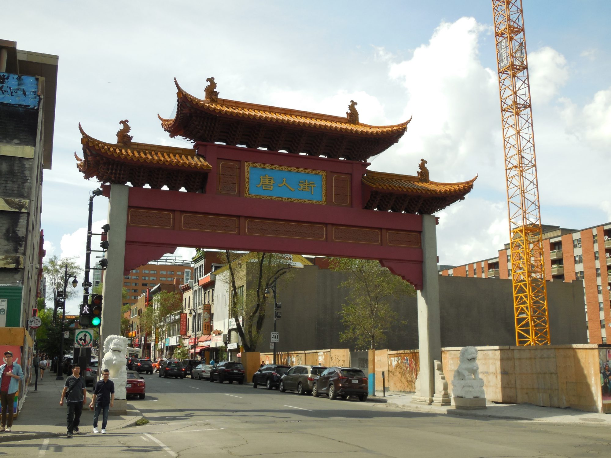 La porte d'entrée du Quartier chinois de Montréal