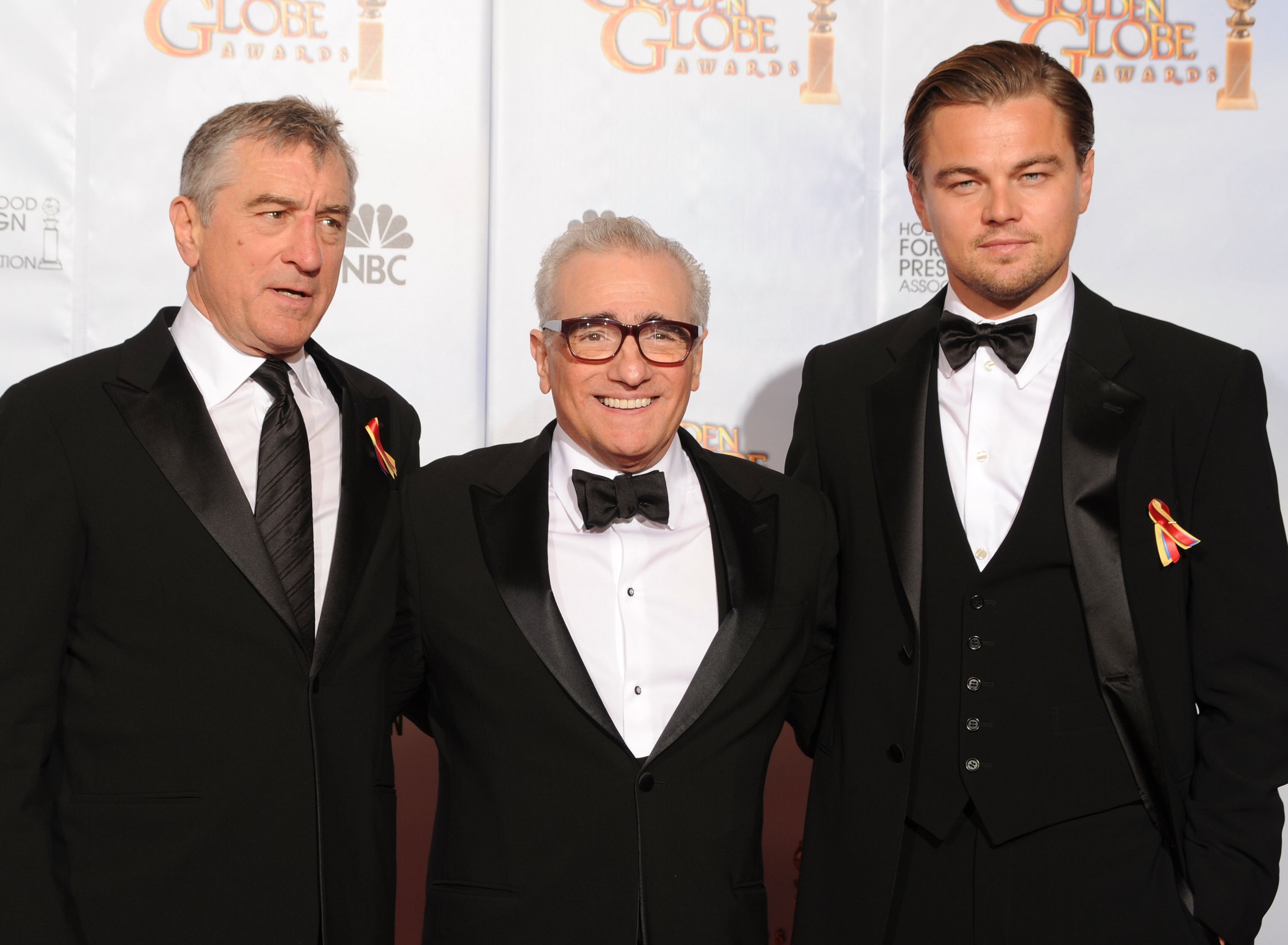 Martin Scorsese, Robert De Niro et Leonardo DiCaprio
