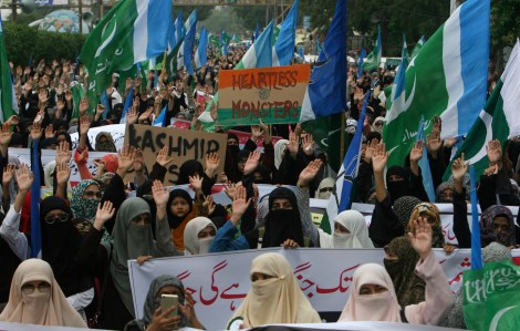 Manifestation à Karachi en soutien au Cachemire