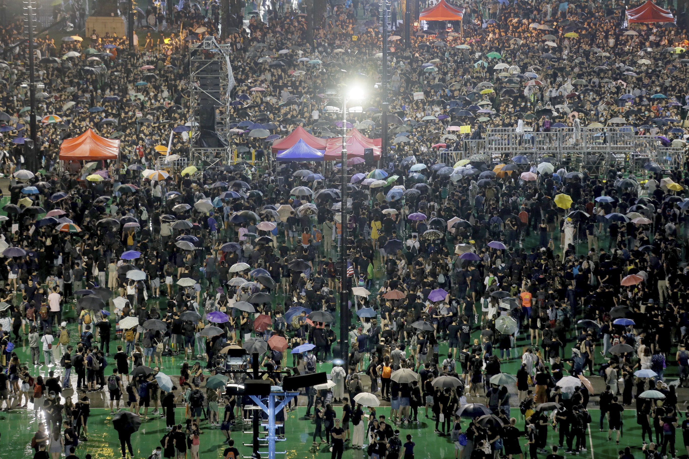 Manifestation à Hong Kong