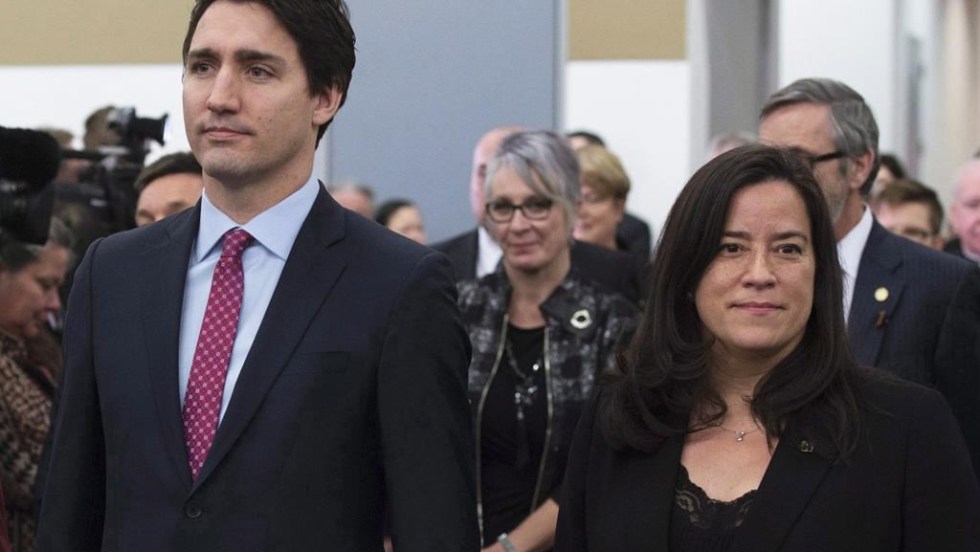 Le premier ministre Justin Trudeau et l'ex-procureure générale Jody Wilson-Raybould