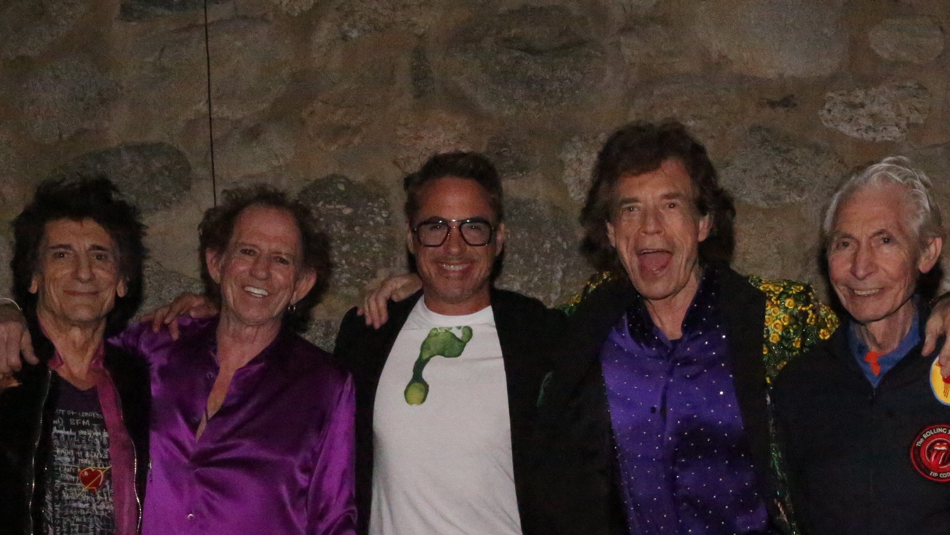 Les membres des Rolling Stones.