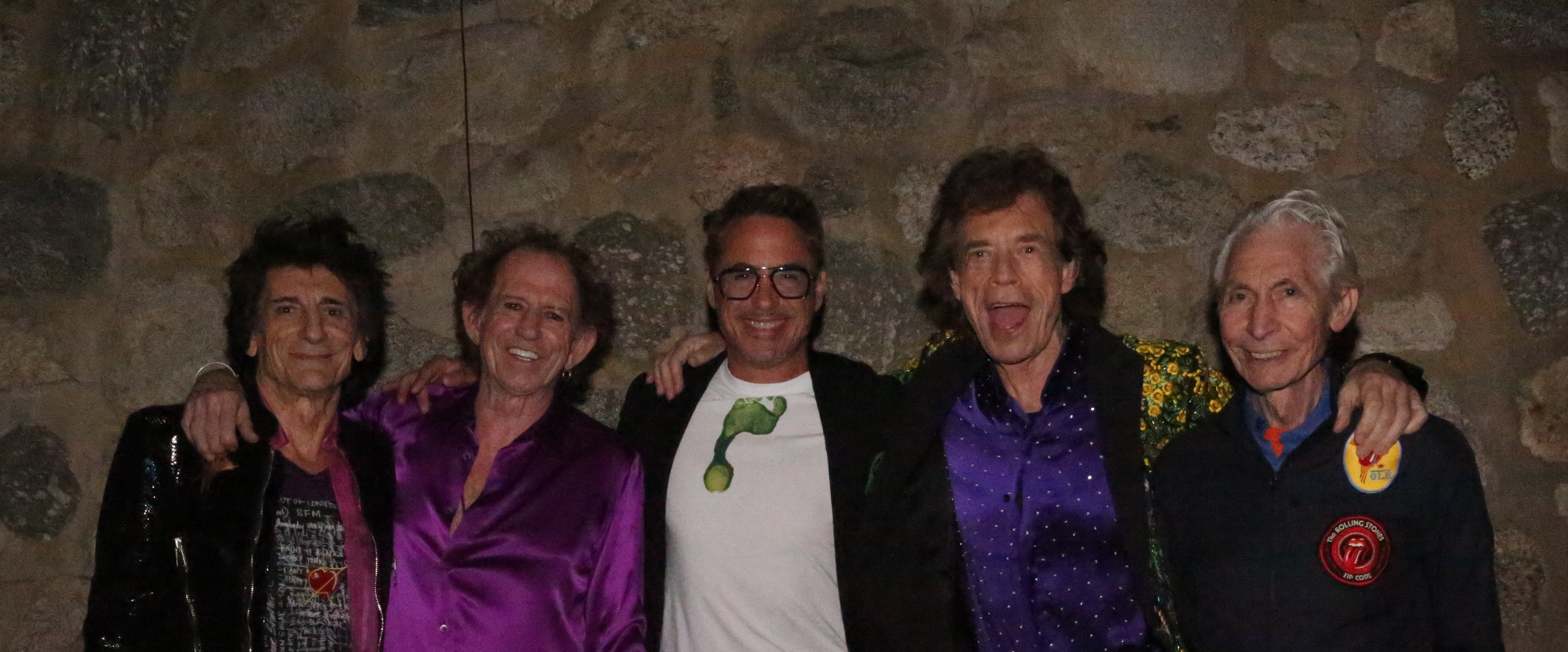 Les membres des Rolling Stones.