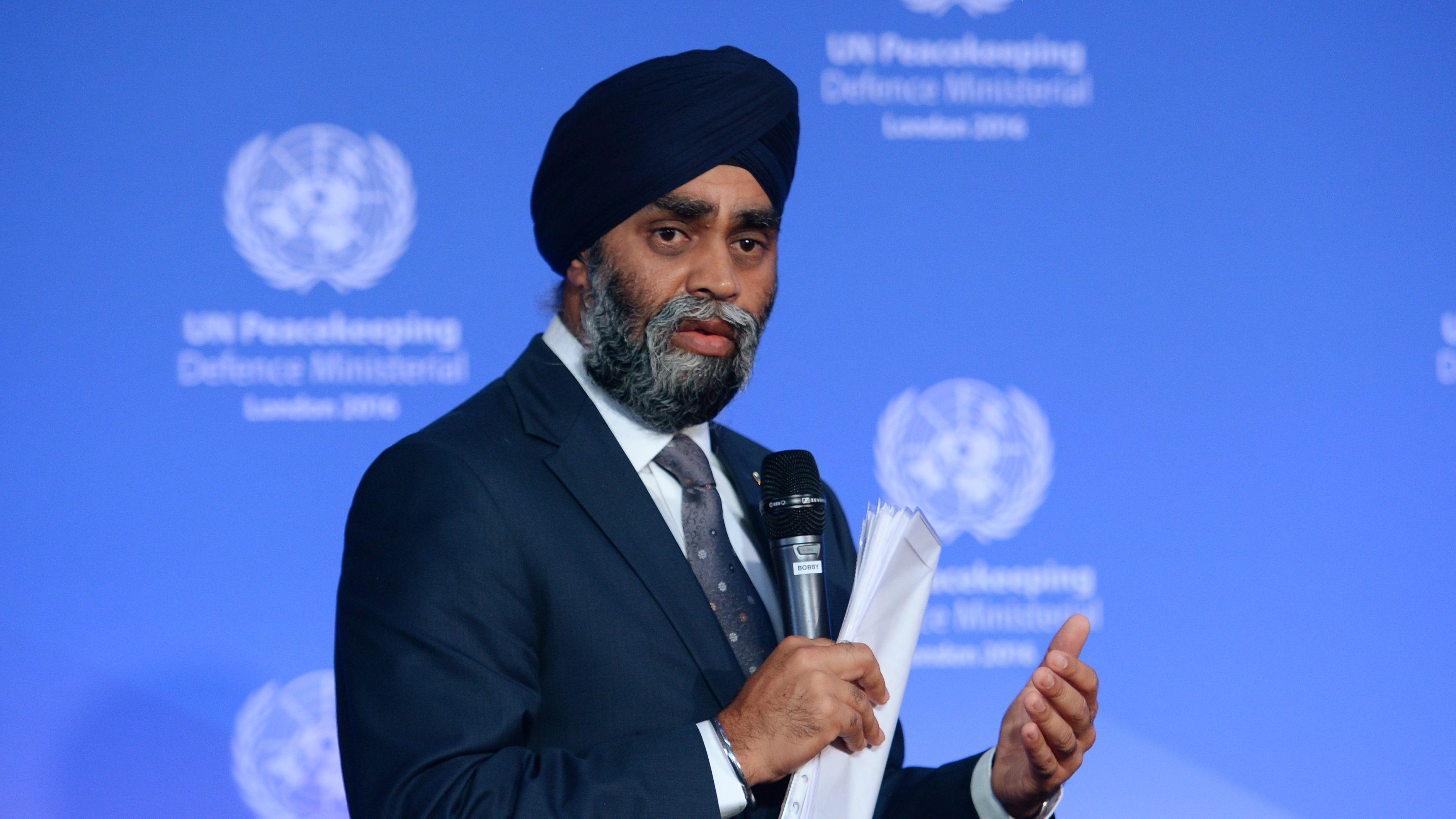 Le ministre de la Défense, Harjit Sajjan