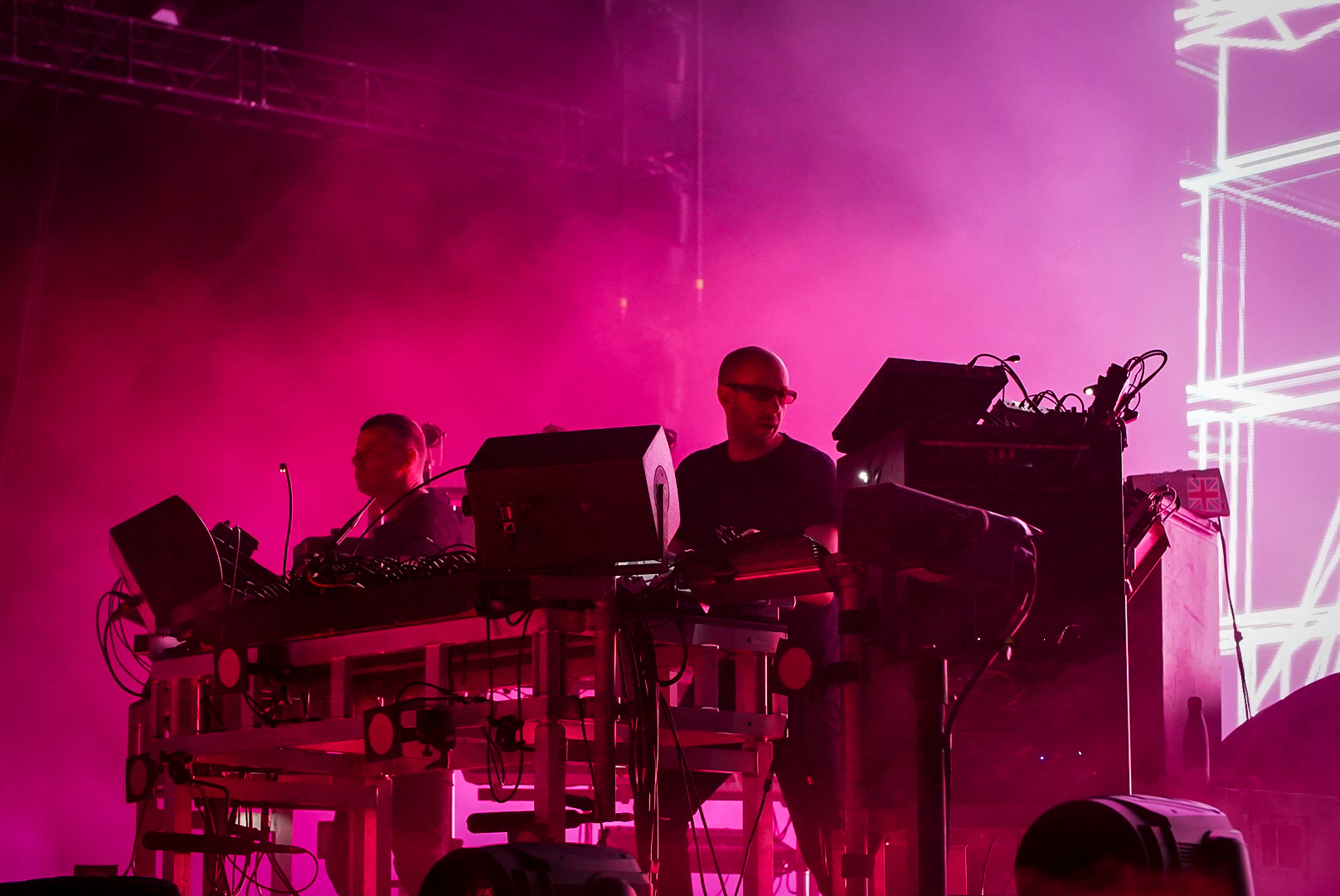 Le duo de musique &eacute;lectronique anglais Chemical Brothers &agrave; Osheaga.