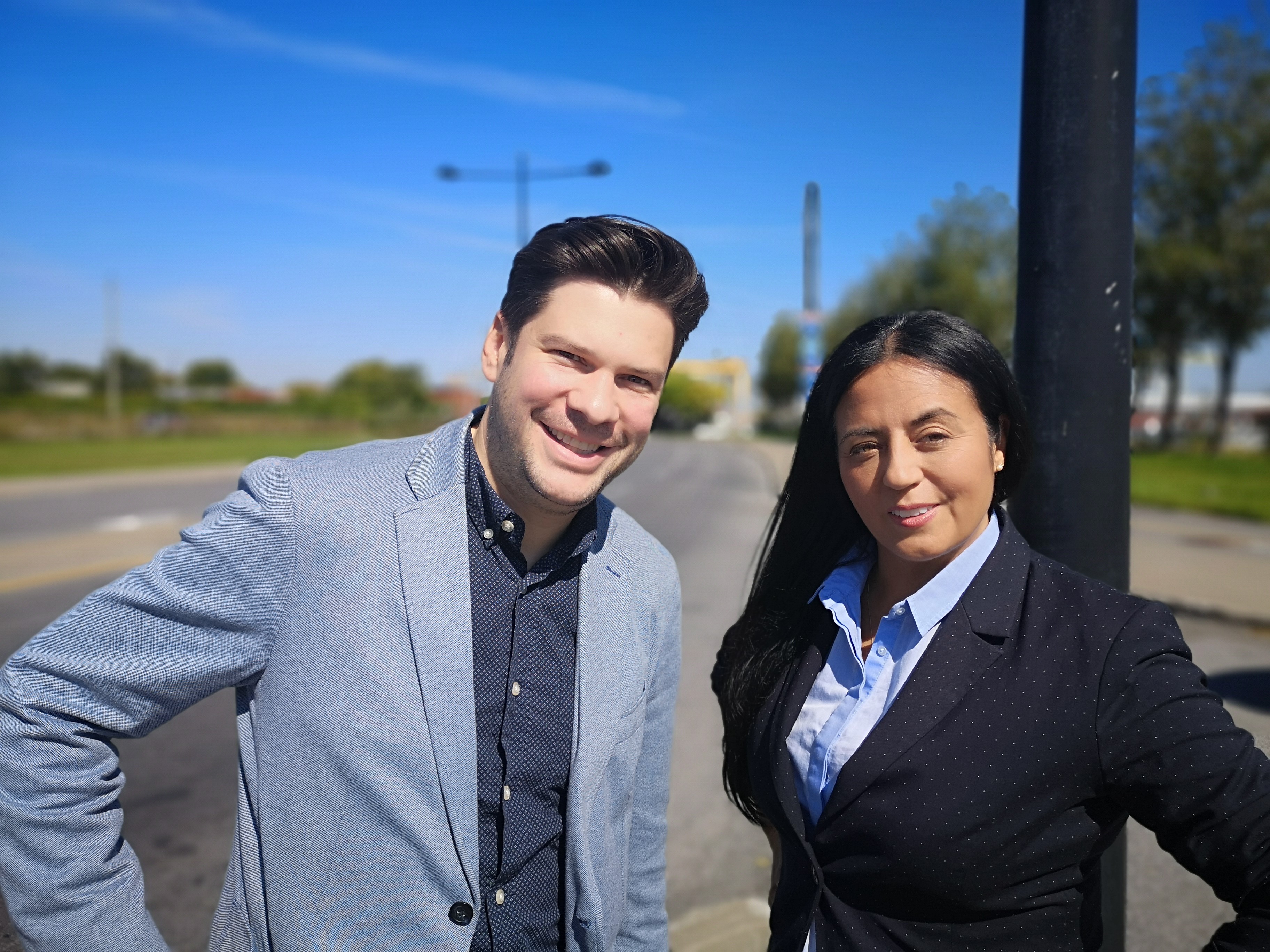 Soraya Martinez et Jonathan Plamondon, candidats du PLC, appuient le prolongement du REM vers l'Est de Montréal