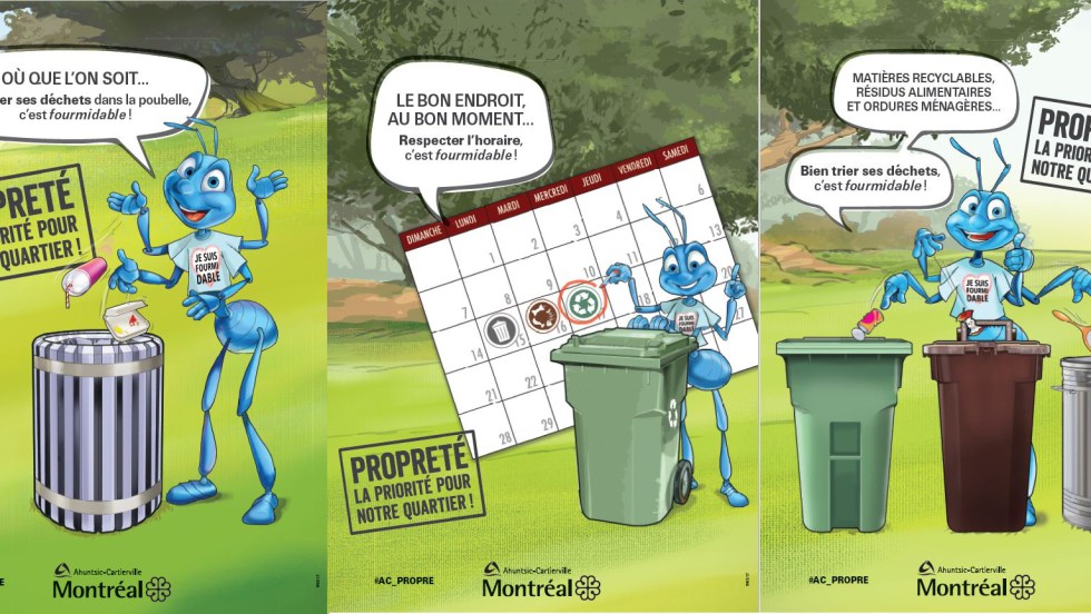 Campagne propreté Ahuntsic-Cartierville.