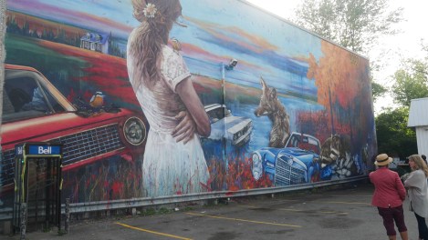 Murale intitulée Fable du Nord