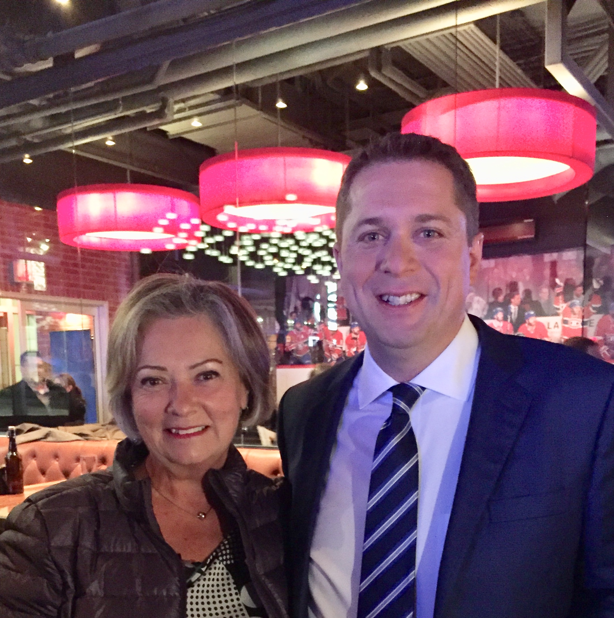 Lise des Greniers et Andrew Scheer