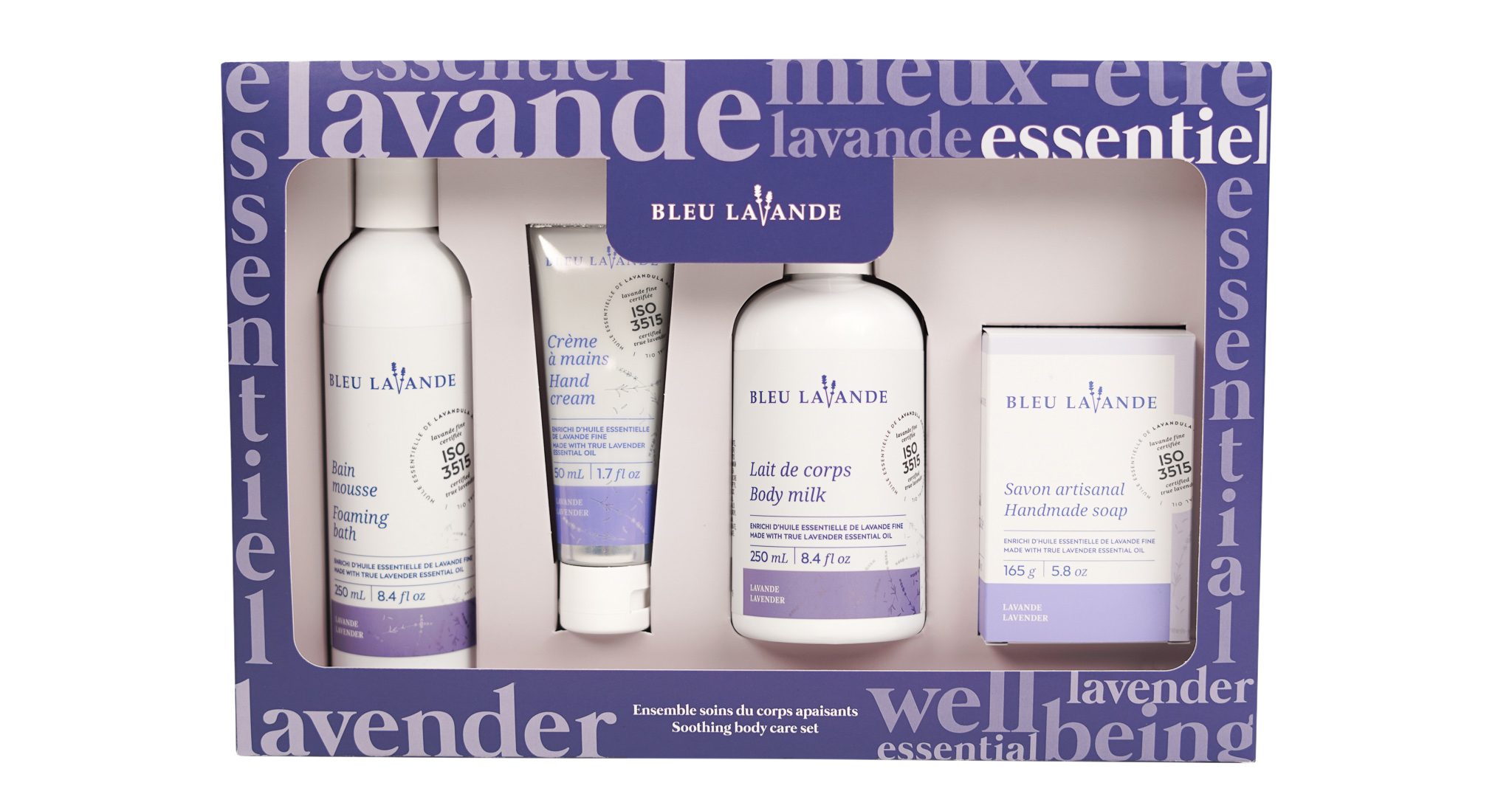 coffrets beaut&eacute; bleu lavande
