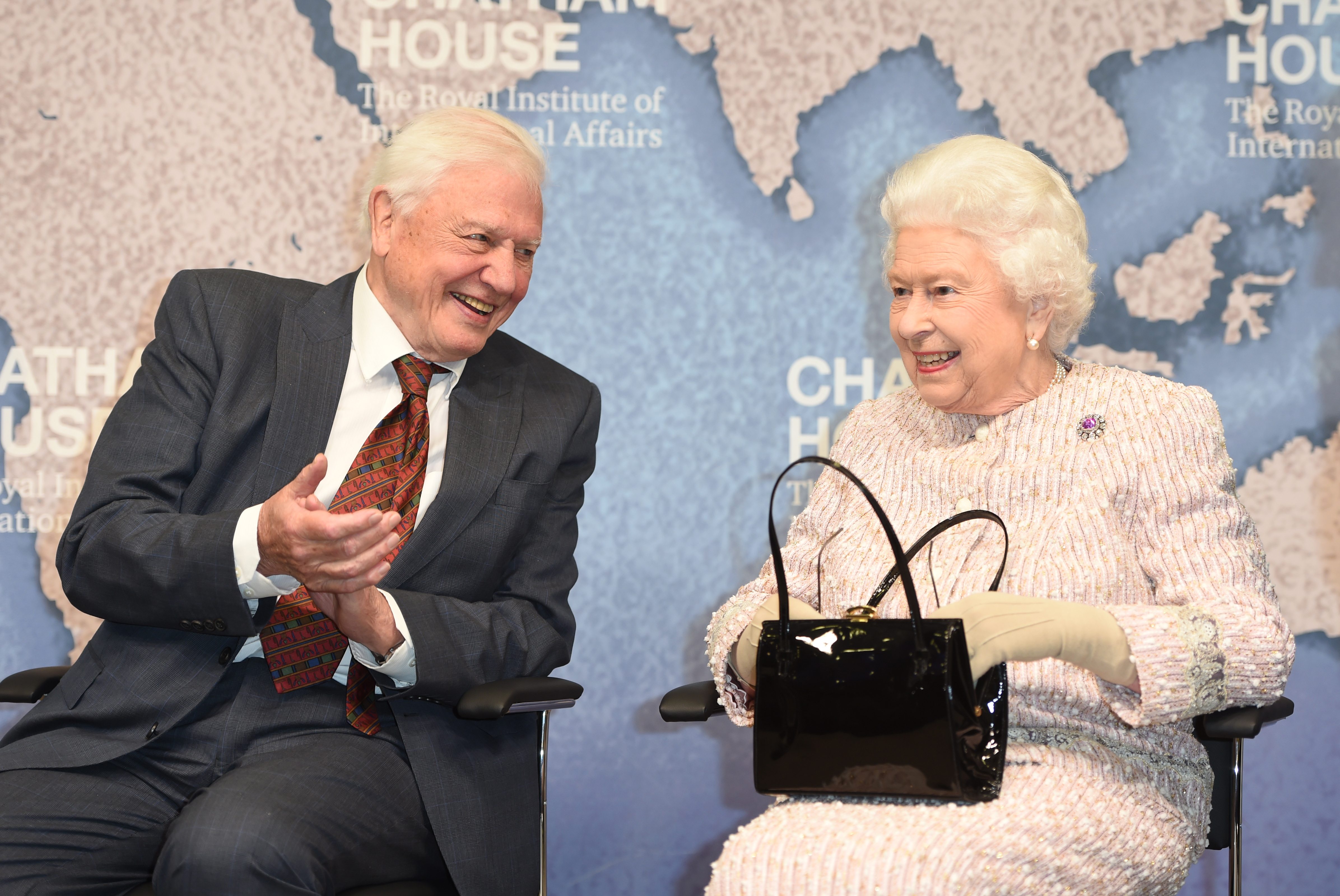 Elizabeth II et David Attenborough