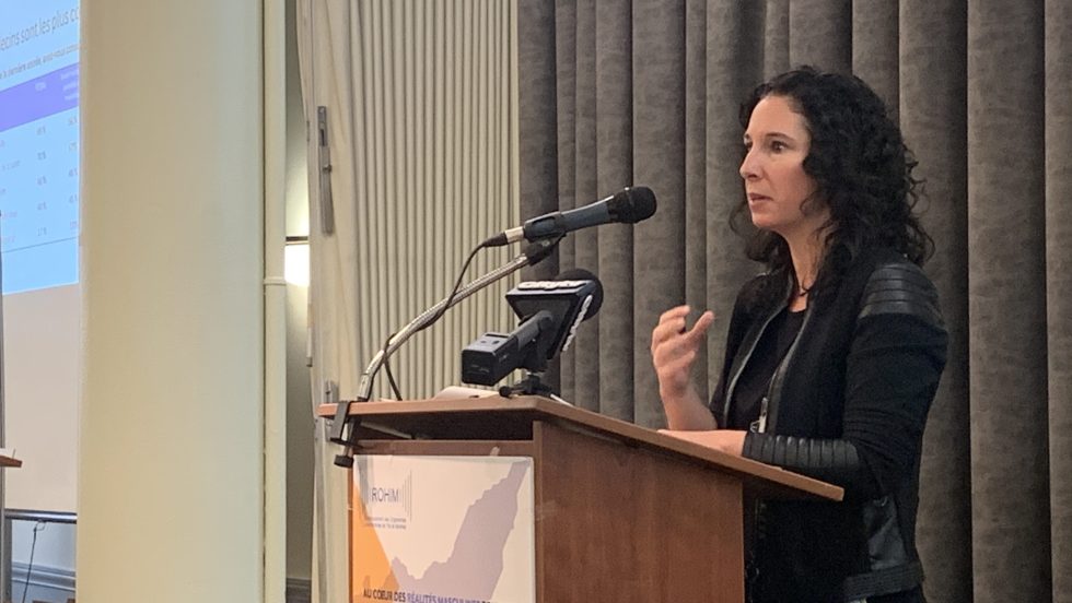 La professeure Janie Houle a mené un large sondage sur la détresse psychologique chez les hommes montréalais