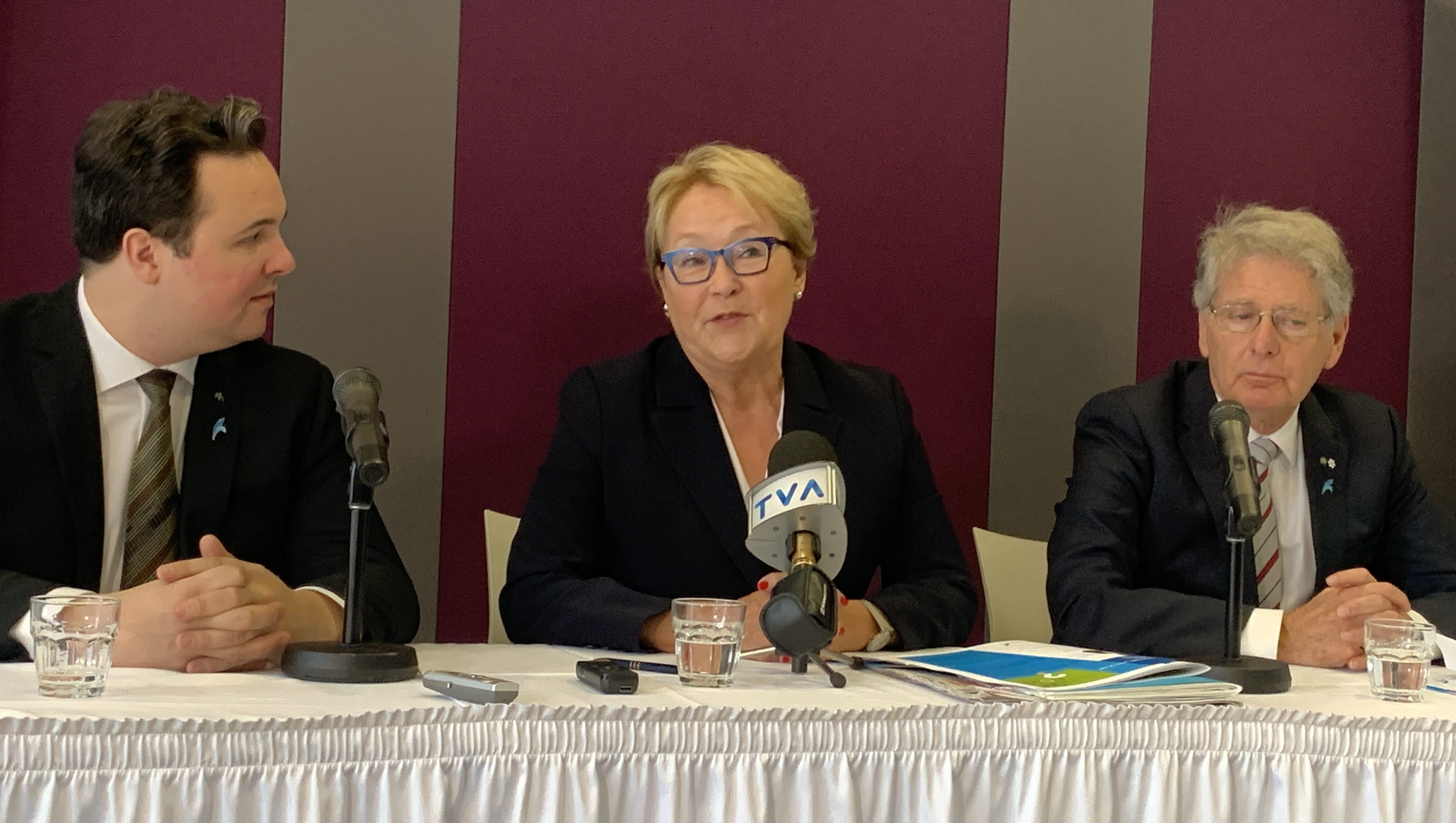 Maxime Laporte, Pauline Marois et John Parisella