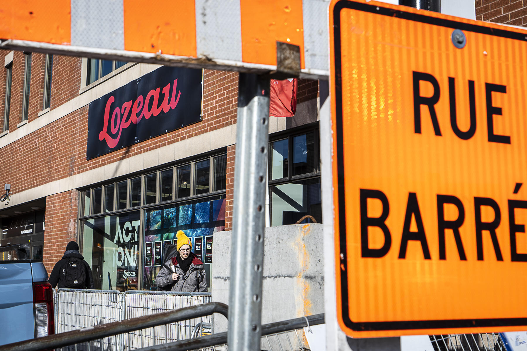 Des chantiers sur la rue Saint-Hubert