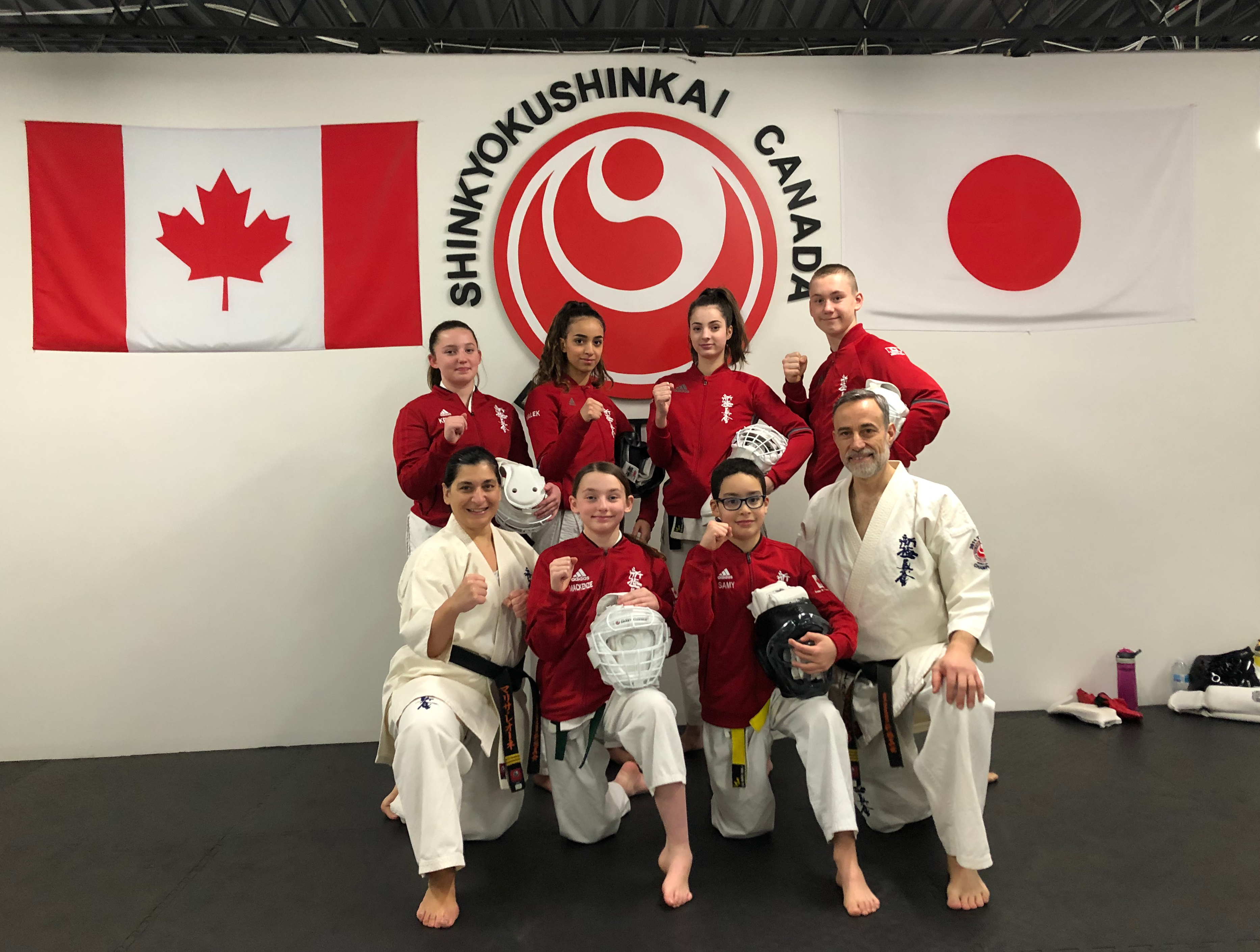 Six pratiquants du karaté Shinkyokushin du dojo Tansei représentent le Canada à un champiommat international en Belgique