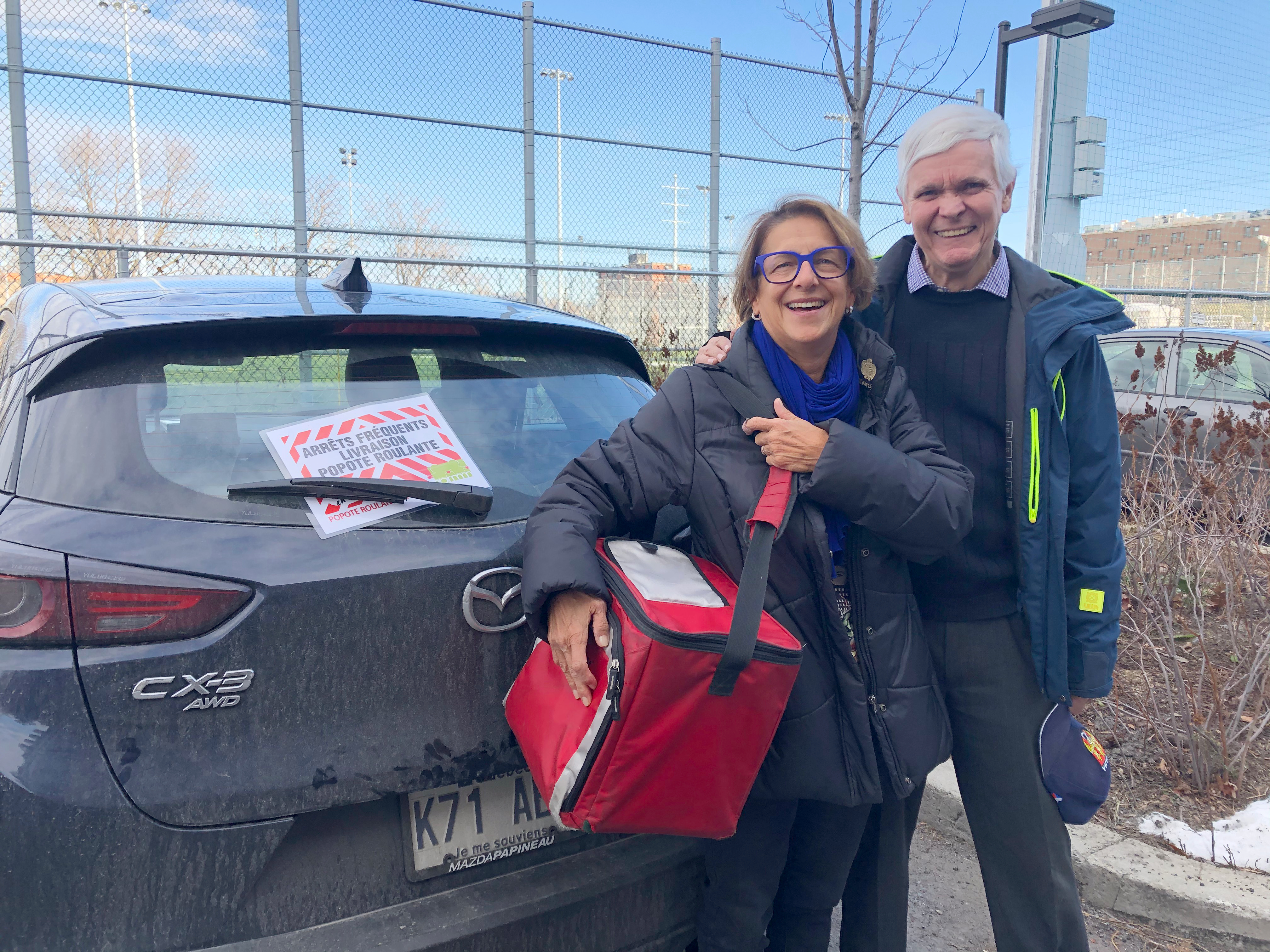 France Dumas et Jean-Claude Létouneau bénévoles de la popote roulante Ahuntsic