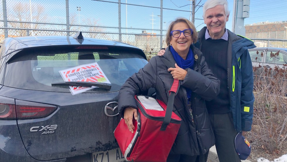 France Dumas et Jean-Claude Létouneau bénévoles de la popote roulante Ahuntsic